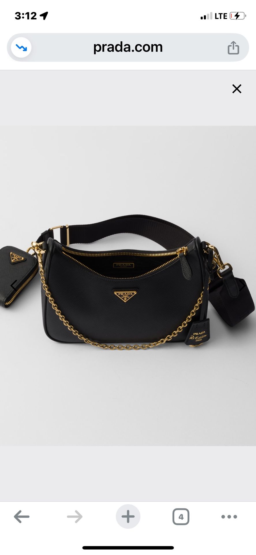 Prada Re-Edition 2005 Saffiano leather bag