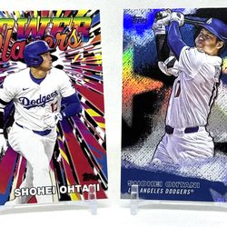 SHOHEI OHTANI 2 CARD LOT! LOS ANGELES DODGERS