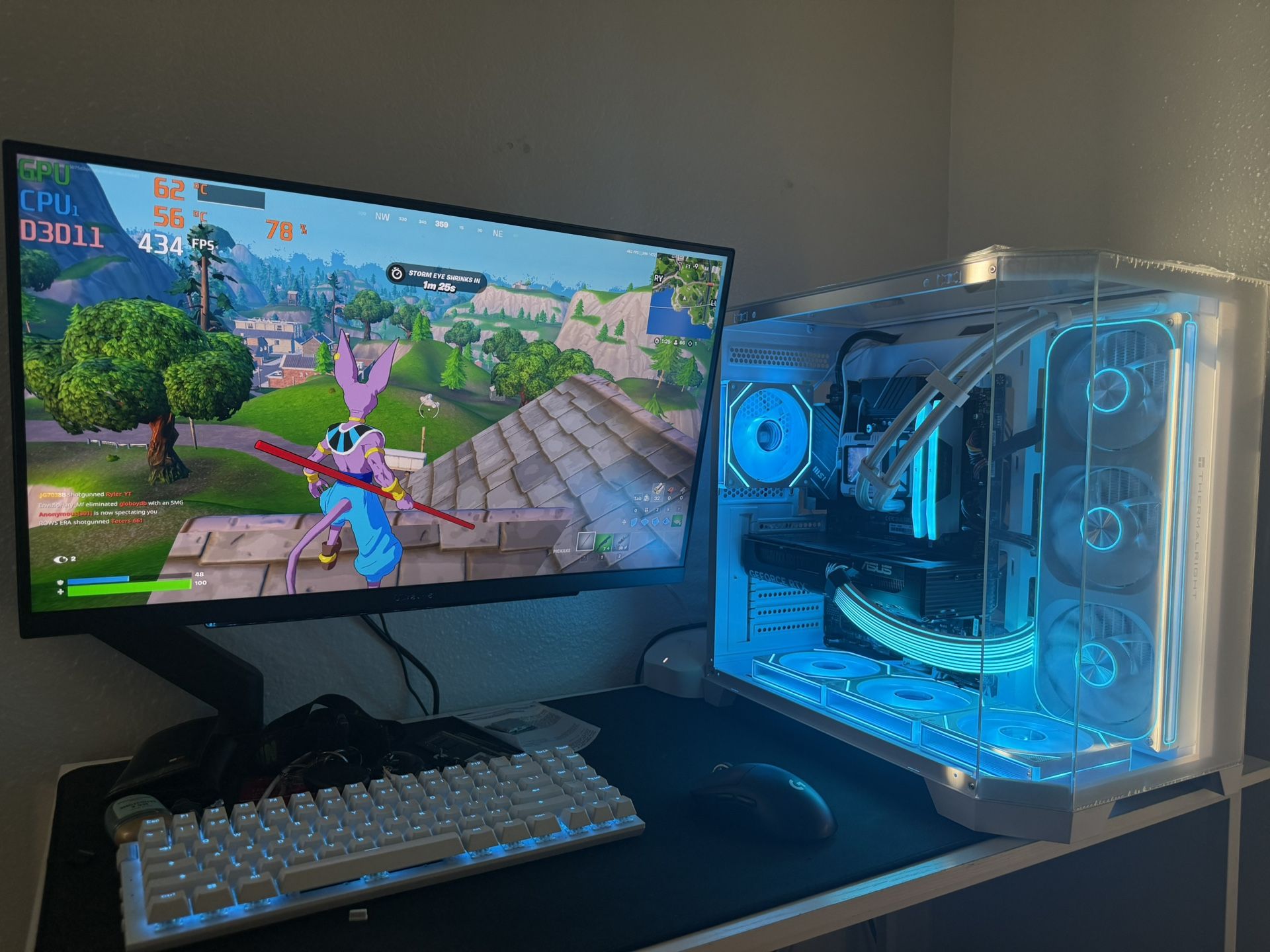 White Gaming Pc Computer Desktop RTX 5060