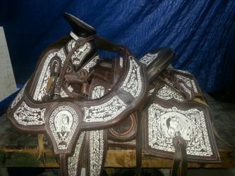 Silla de montar mexicana caballo
