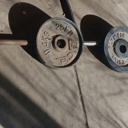 Olympic Bar With Weights