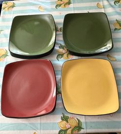 Corelle Hearthstone Square Dinner Plates lot of 15 see details, photos