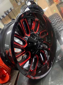 20 22 offroad rims & tires. $10 take home layaway. Ulohos 2940 N Keystone Mon-Sat 10-6