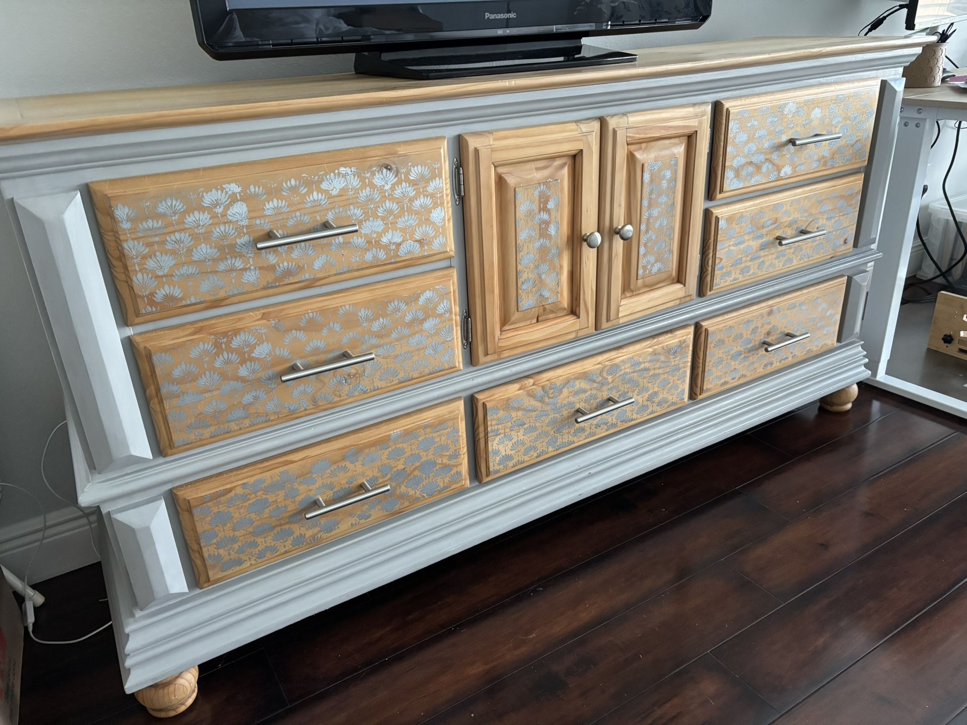Antique Hardwood Dresser 