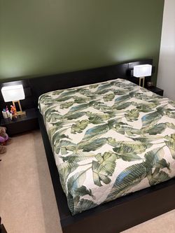 IKEA queen bed with mattress