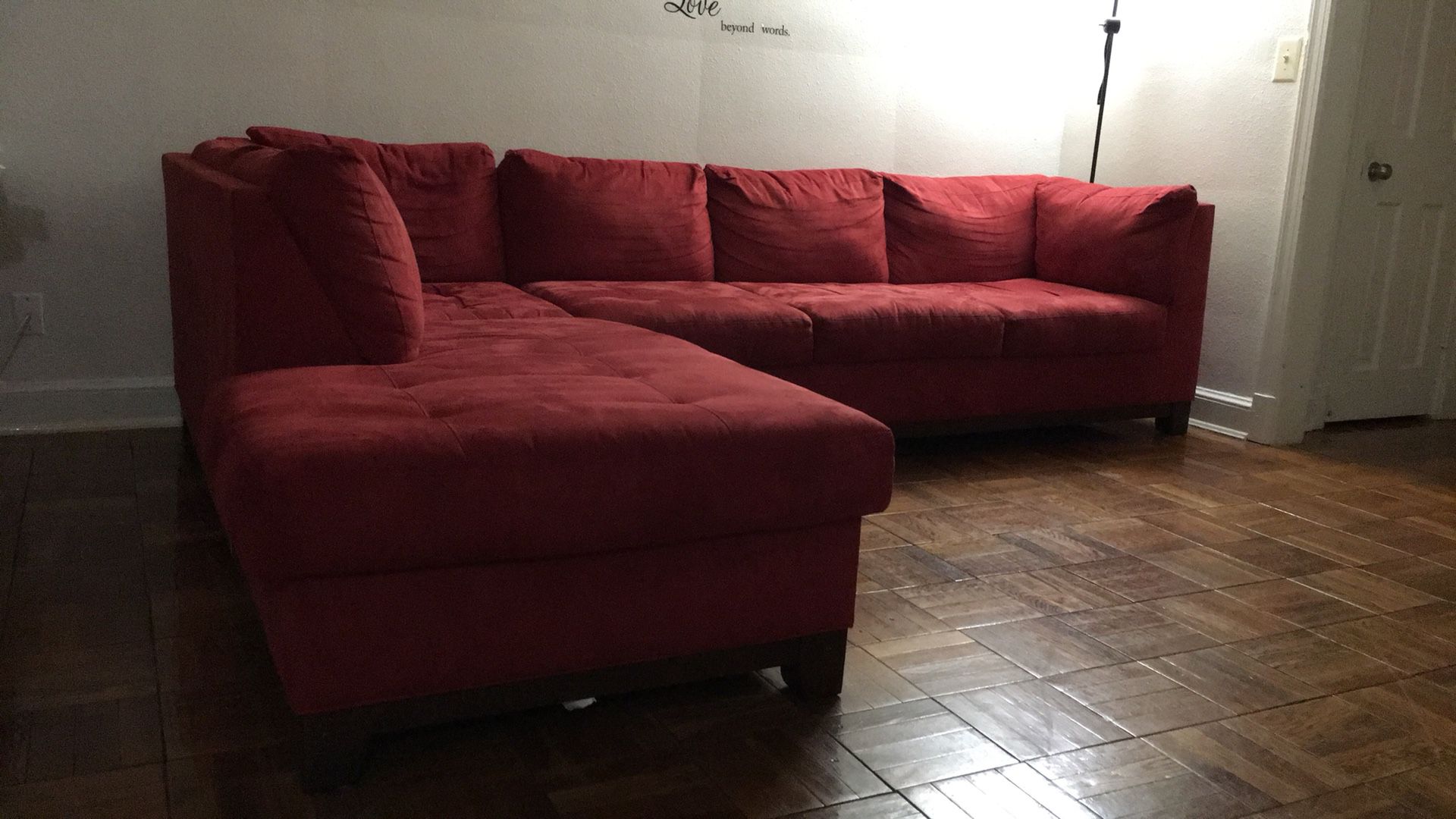 RED Sectional Couch *Pick Up ONLY*
