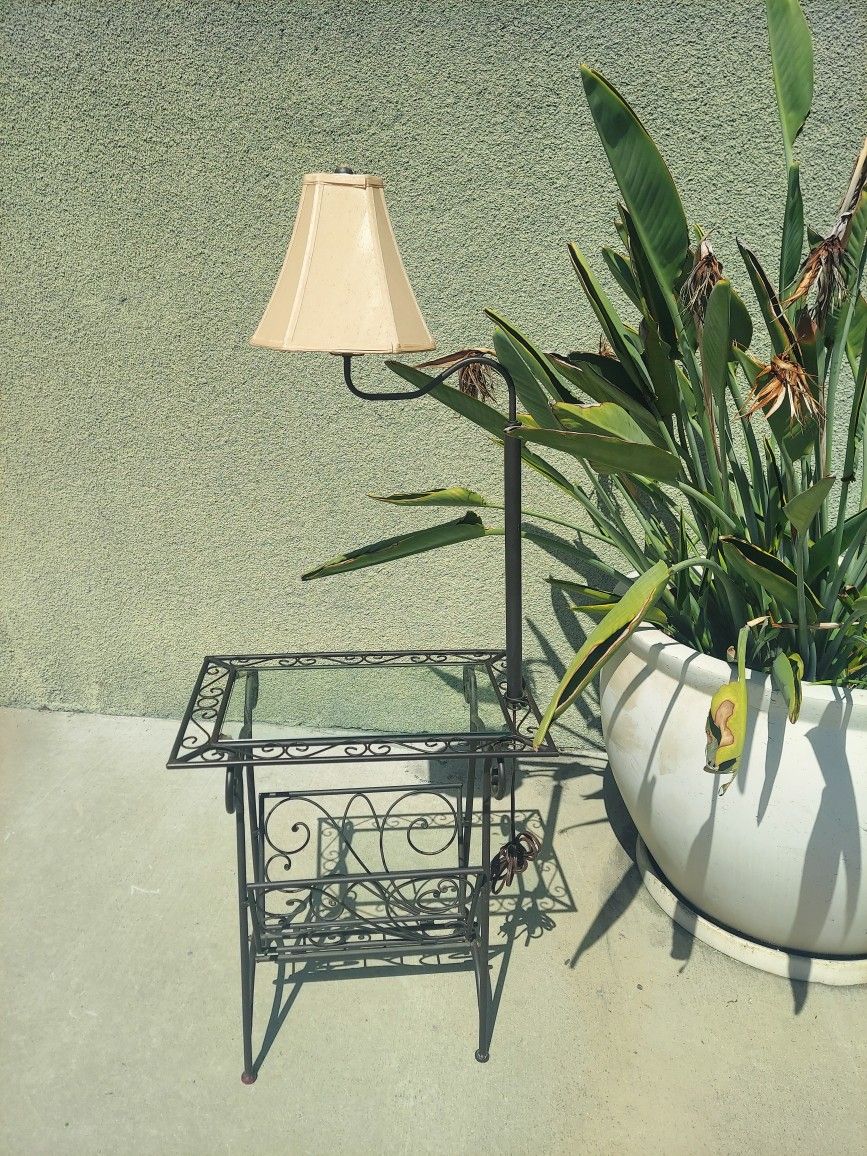 Vintage Table And Lamp