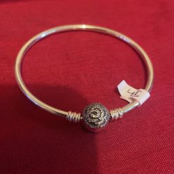 Silver 925 Ball Bracelet For Charms 