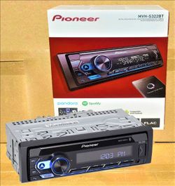 Pioneer Car Stereo Bluetooth USB Auxiliary Am Fm Radio Single Din MVH-S322BT 🚨 Payment Options Available 🚨 No Credit Needed 🚨