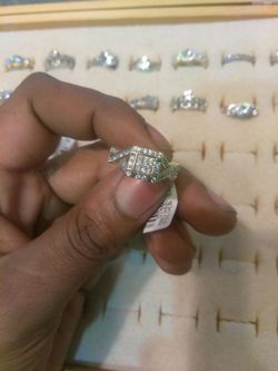 925 Silver gold plated ring