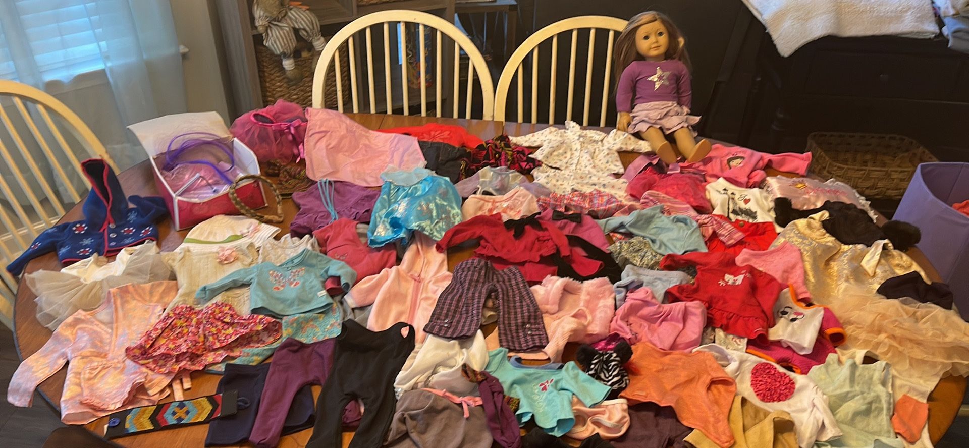 Giant American Girl Doll And Clothes Lot!