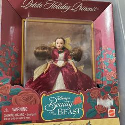 Disney Beauty & The Beast Belk Petite Holiday Princes Ornament 1998 Barbie Doll