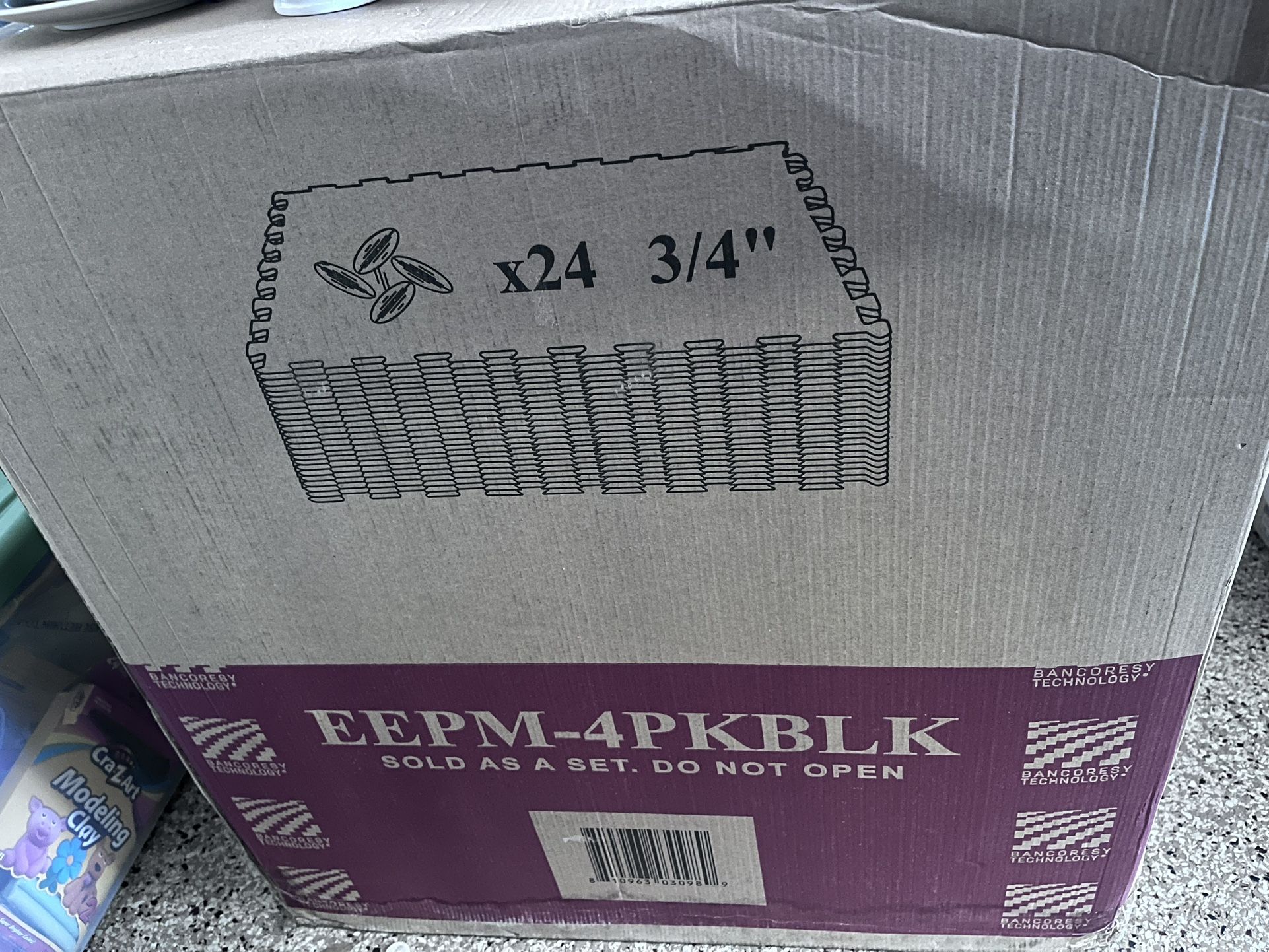 BalanceFrom 3/4 In. Thick Flooring Puzzle Exercise Mat with High Quality EVA Foam Interlocking Tiles, 24 Piece, 96 Sq Ft. Black