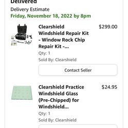 Clear shield Windshield Repair Kit