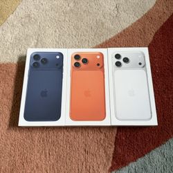 iPhone 17 Pro Max Unlocked 256GB Cosmic Orange Silver Deep Blue Brand New Available Now
