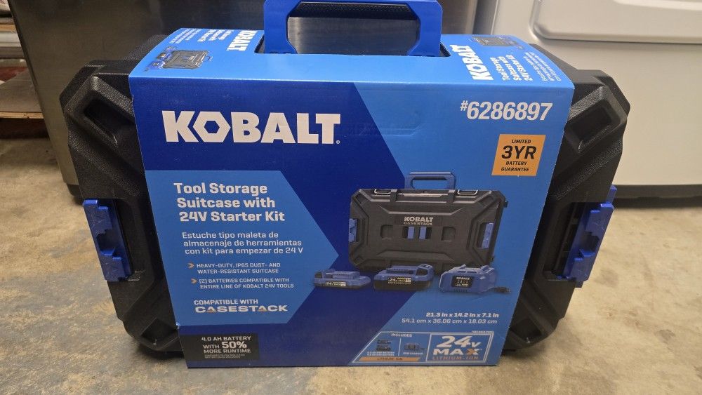 Kobalt 4.0 and 2.0 Battery Kit With Case