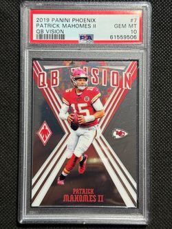 2018 Panini Phoenix Qb Vision Insert Patrick Mahomes Psa 10 Gem Mint Kansas City Chiefs