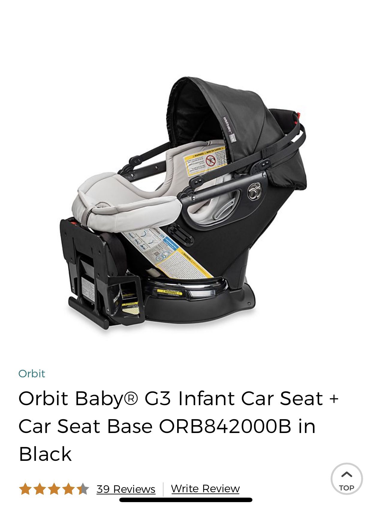 Orbit Infant Car Seat!!!