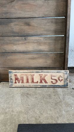 Vintage Milk Sign