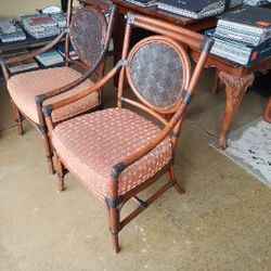 Dining Arm Chairs Rattan 