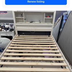 Raymour And Flanigan Bed Frame With Two Storage Drawer 