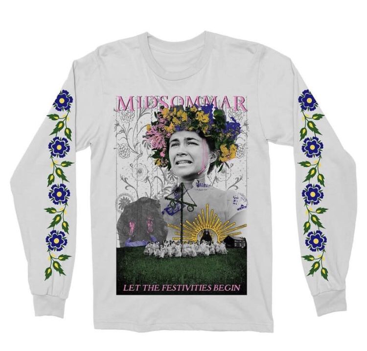 Graveyard Goods White Midsommar Long sleeve T-shirt