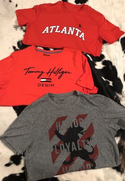 Express, Tommy Hilfiger, Polo Ralph Lauren t shirts in men's medium