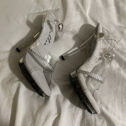 Clear Size 7 Heels