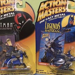 1994 Lot Of 2 BATMAN ACTION MASTERS DIE-CAST FIGURES