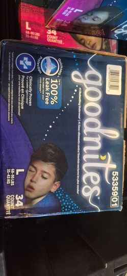 New goodnites pull up underwear  size large