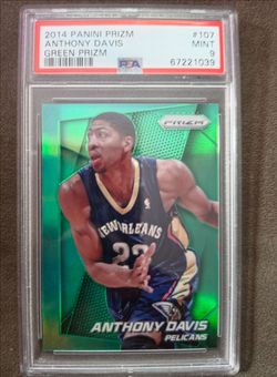 Second year Anthony Davis 2014 Panini green prism