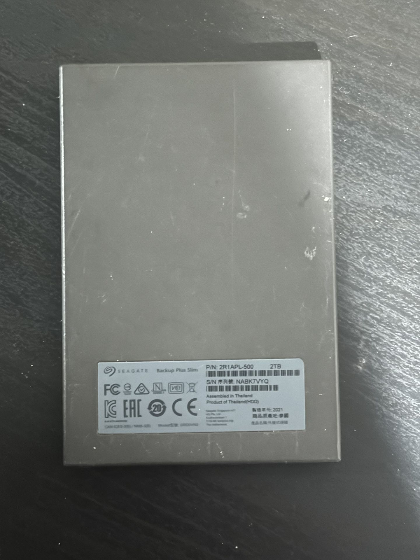 External HDD 2TB