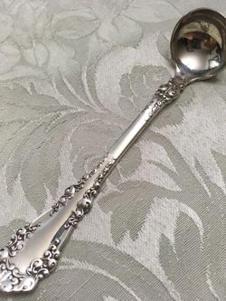 Rogers Silverplate Berkshire Mustard Ladle Flatware Silverware Spoon