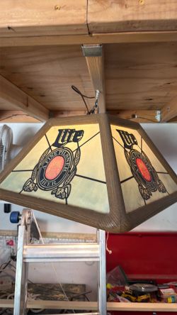 Miller Lite Pool Table Light – Bar Style Man Cave Piece