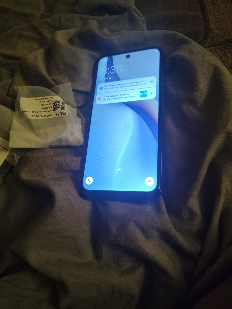 Brand New 5G Android Cell Phone With 3 Cameras Brand New Phone Number Guaranteed Service For 1 Year Its Ready. To Go Charger Included