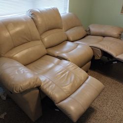 Reclining Leather Sofa