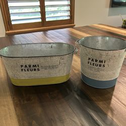 METAL BASKETS $10 BOTH