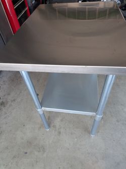 Uline stainless steel working table NEW