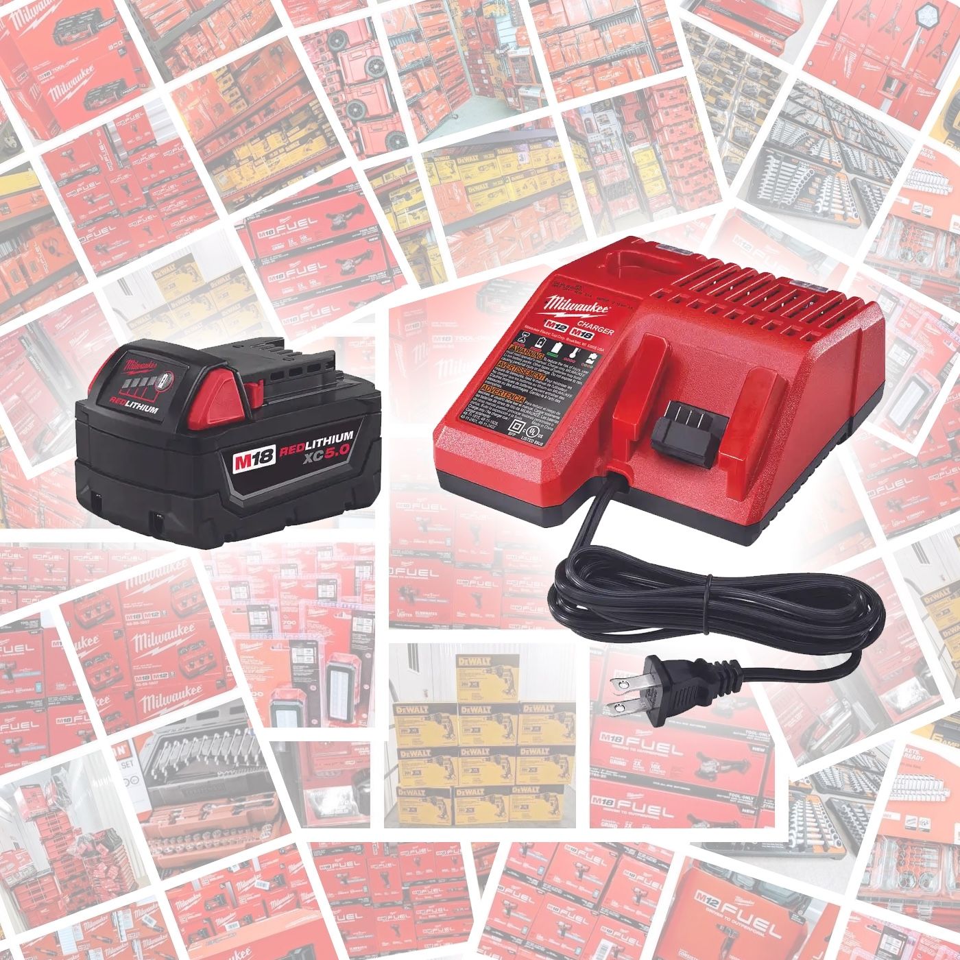 Milwaukee m18 5ah battery and charger