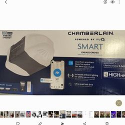 New Garage Door Opener Chamberlain B4505T with Smart Features/LED LIGHTS/battery Backup.   Open Garage Door With Phone. 