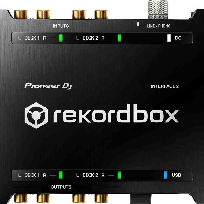 Pioneer DJ INTERFACE 2, 2-Channel Audio Interface for Rekordbox Dvs
