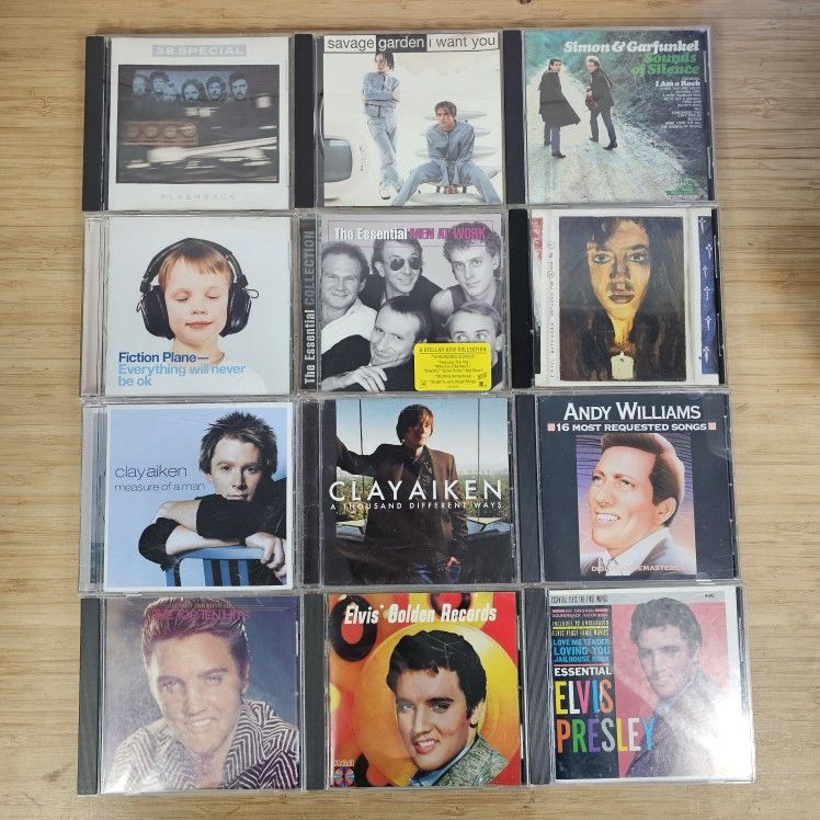 Rock / Pop Albums Music Cd Lot Of 55 Rod Stewart RHCP AC/DC - READY TO SHIP!