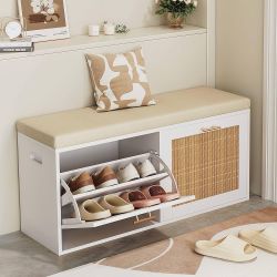 Shoe Storage Bench Cabinet