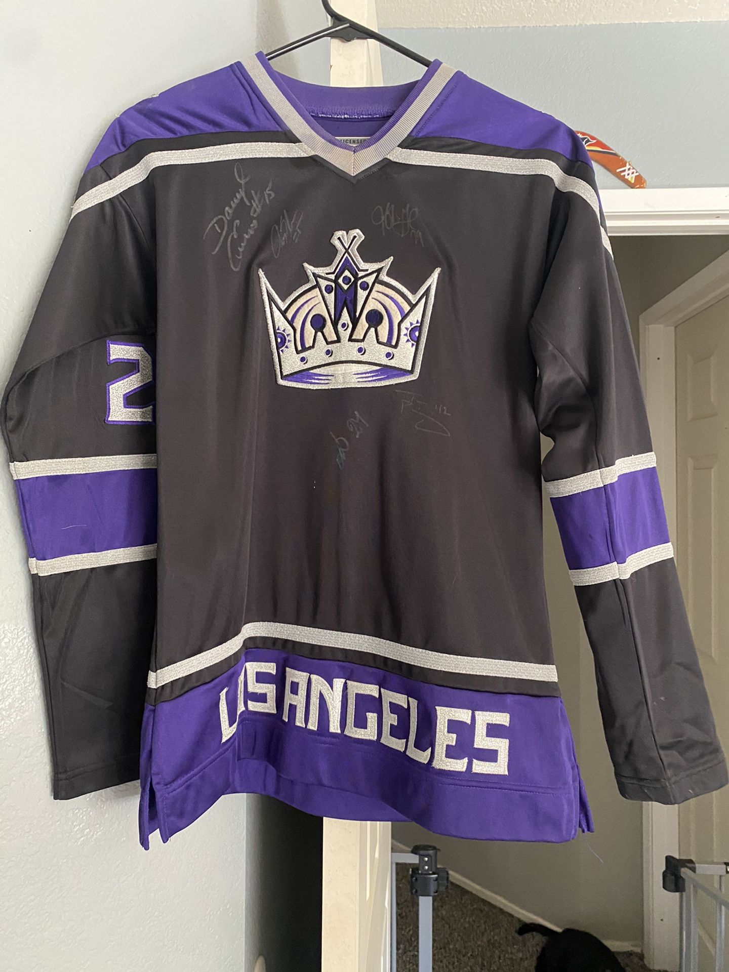 Signed Dustin Brown Kings Jersey
