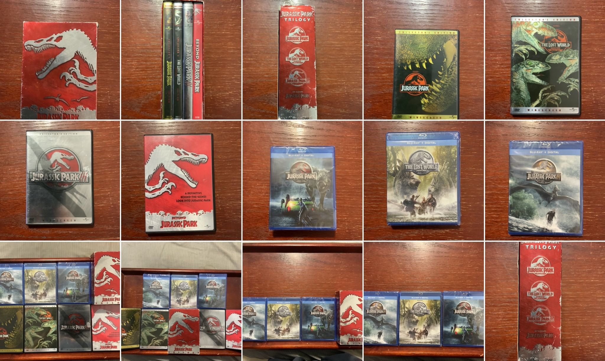 Jurassic Park Trilogy DVD 3-movie Box Set or 3 Sealed Blu-rays Your Choice Or Both for 50