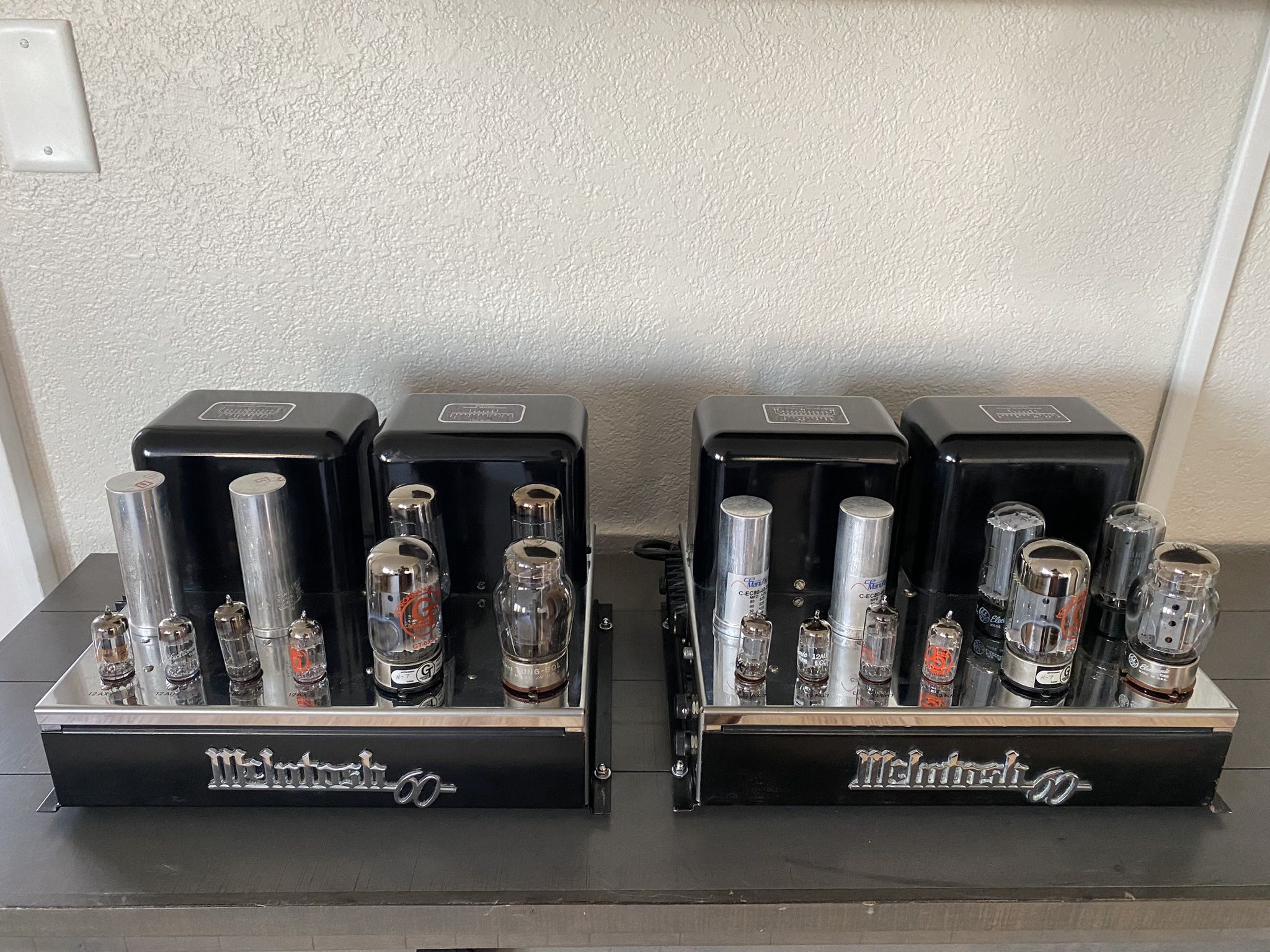 Pair McIntosh MC-60 Tube Amplifiers Serviced And Gorgeous