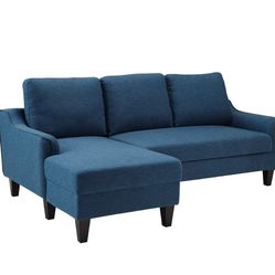 Jarreau Blue Sofa Chaise Sleeper

