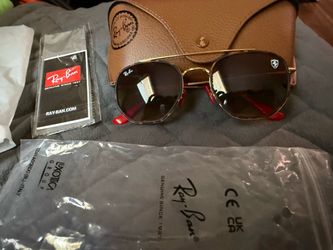 Authentic Ray-Ban Scuderia Ferrari RB3746M sunglasses in excellent condition.