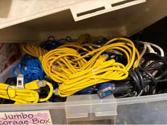 I have many Ethernet/VGA/DVI/Coaxial cables