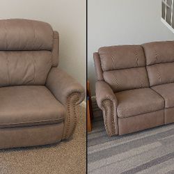 Southern Motion Power Recliner + Loveseat Set - (Priced to Sell! OBO)